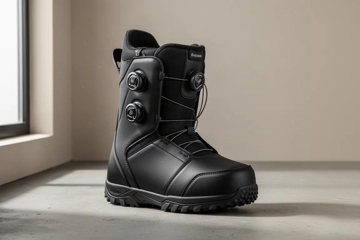 Battalion Acid Boot snowboard boot on a concrete surface