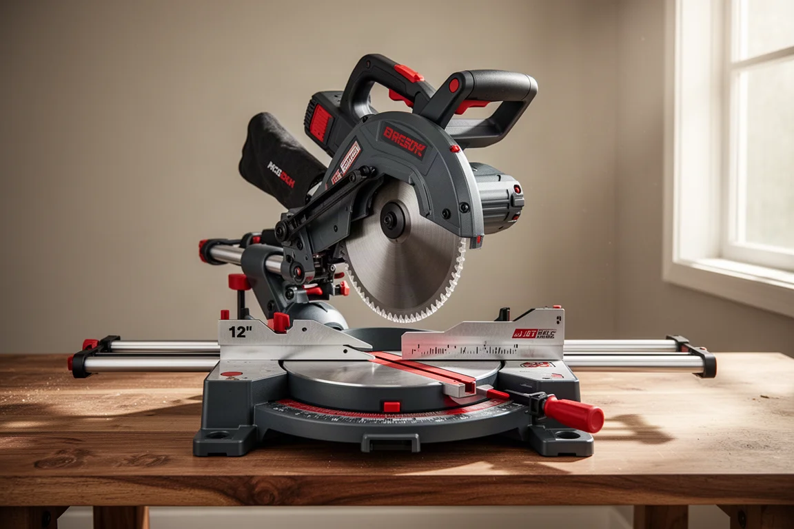 Bauer 12in Dual Bevel Sliding Compound Miter Saw product image