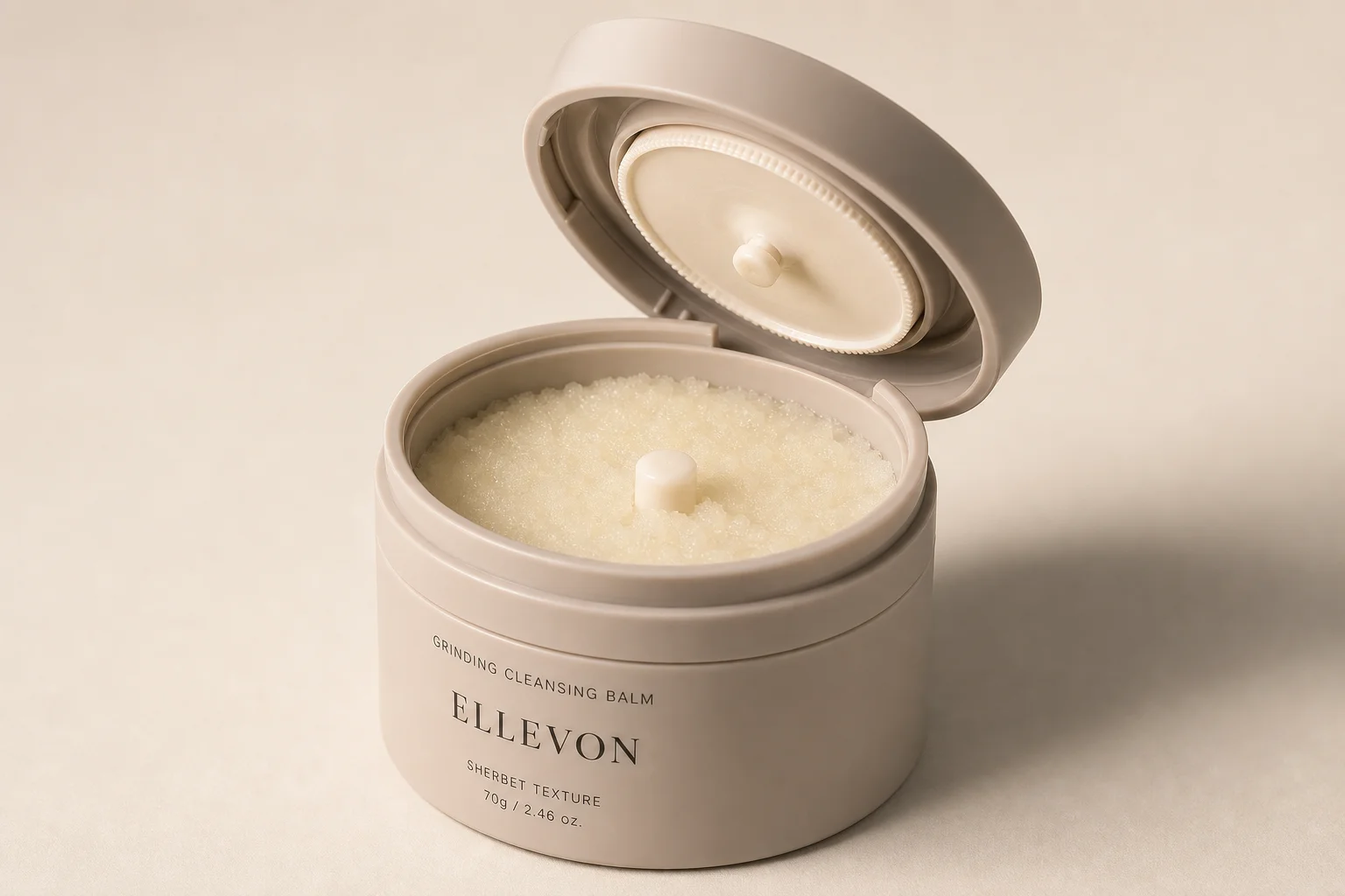 Collection of ten Korean beauty products arranged on marble surface