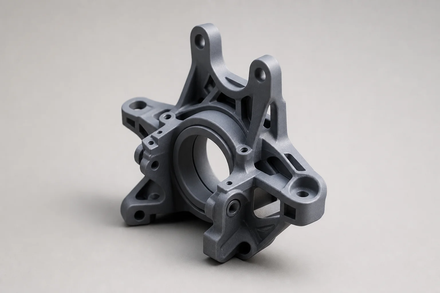 Prototype imprimé en 3D fini avec une finition de surface lisse et des détails précis