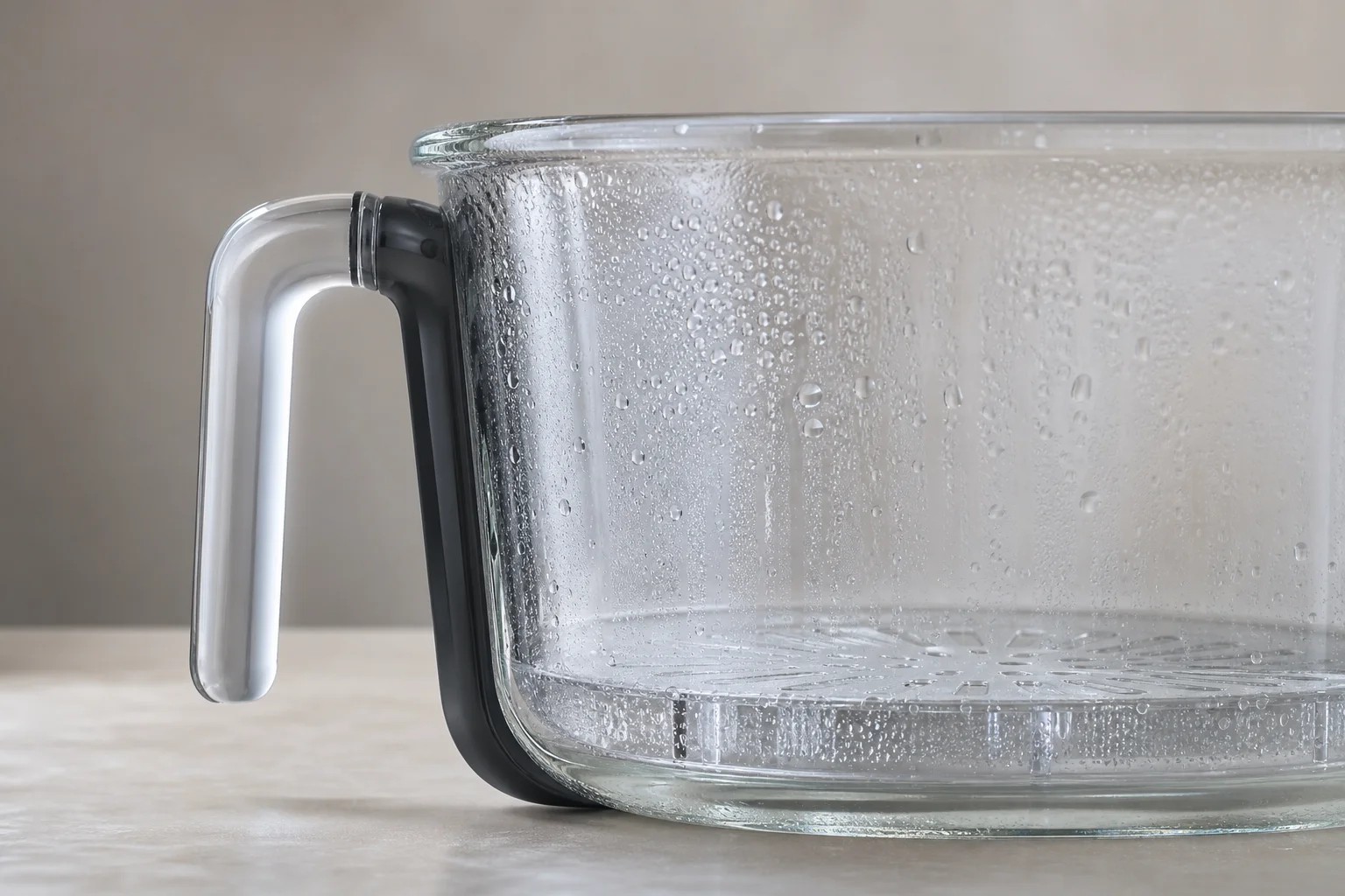 Borosilikatglas-Behälter im Test mit thermischem Schock