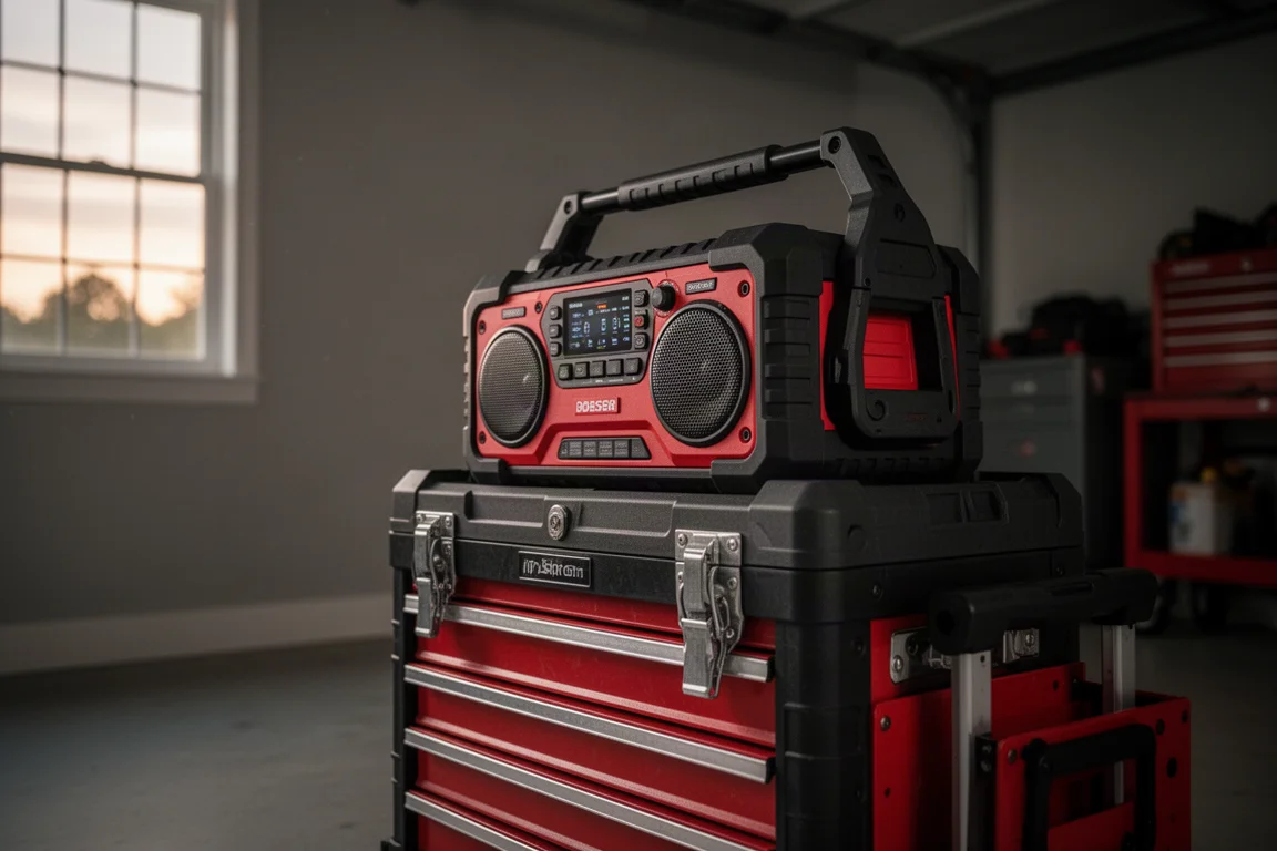 Modular rolling tool system with a radio unit mounted in a workshop