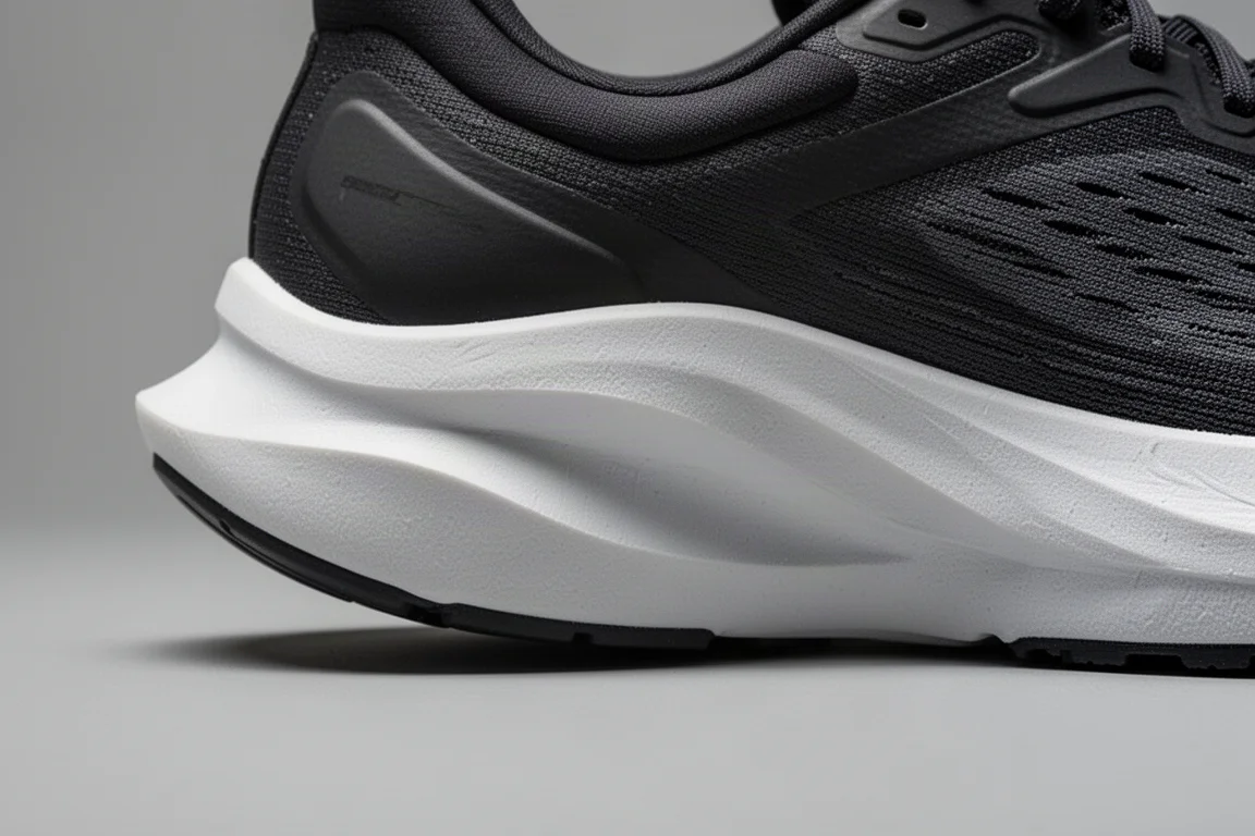Gros plan sur la mousse du bas de foot rocker d'un speed trainer ferme