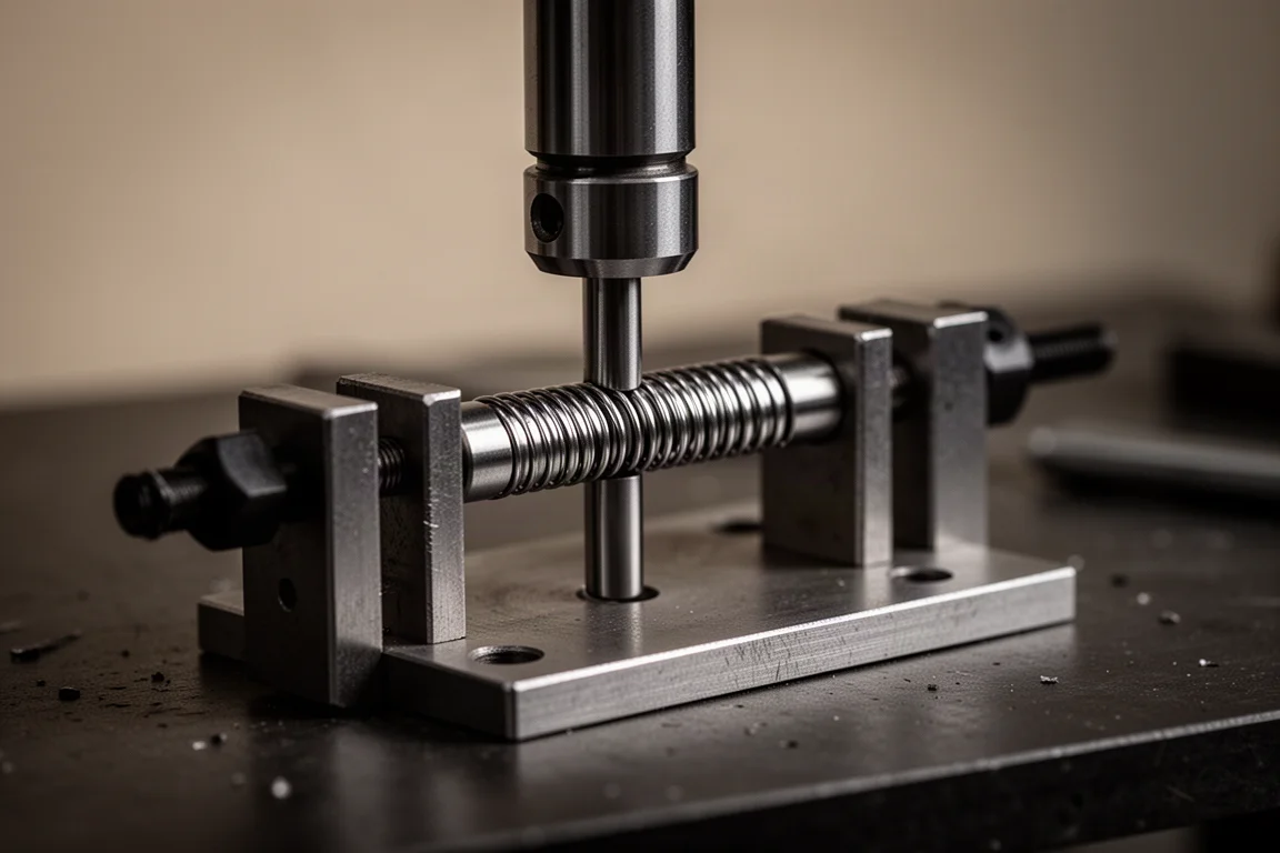 Roll pin punches supporting a roll pin during assembly work