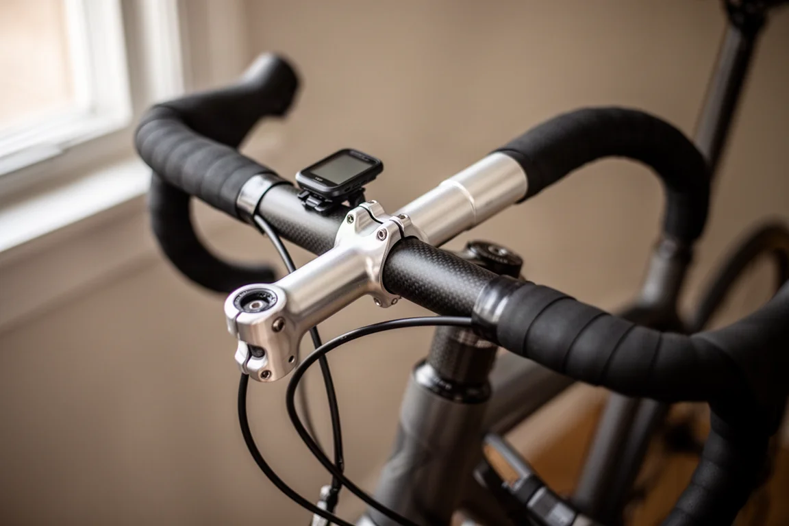 Close-up of a one-piece carbon cockpit with fully hidden cables