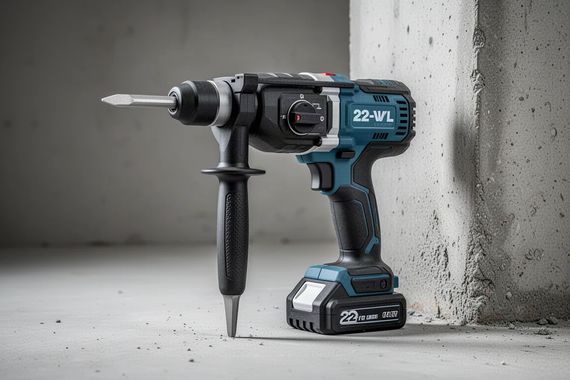 Hilti Nuron 電錘直立靠在混凝土牆旁
