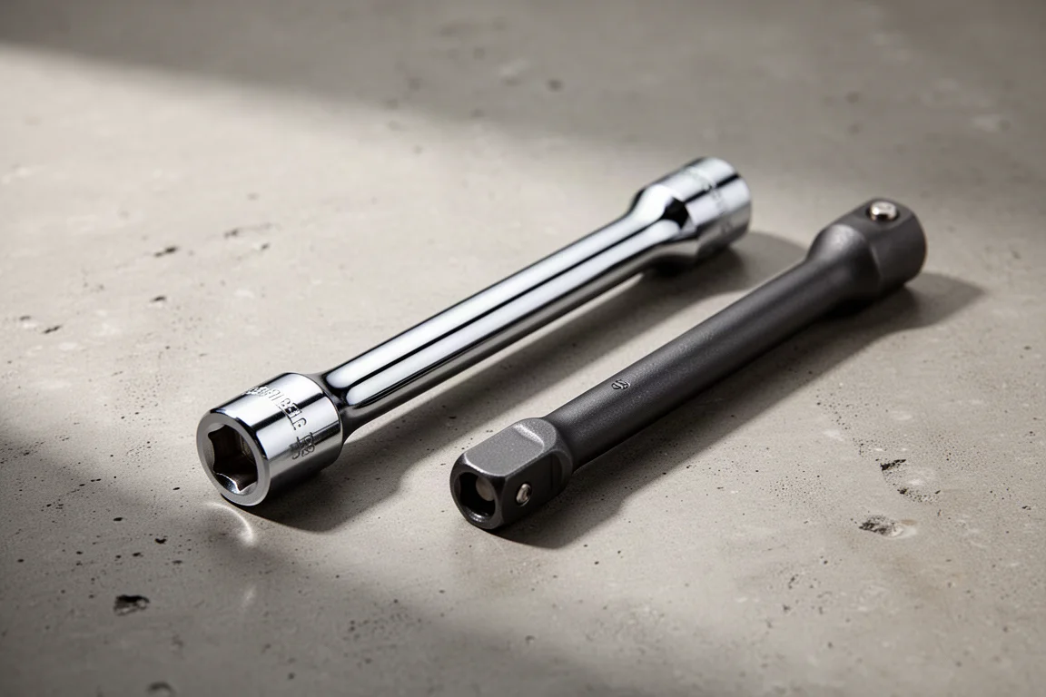 Premium 3/8 inch wobble extension on a clean shop surface