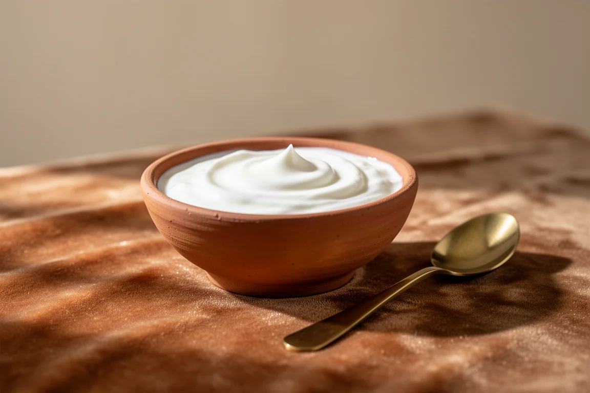 Indian-style dahi served in a traditional clay bowl