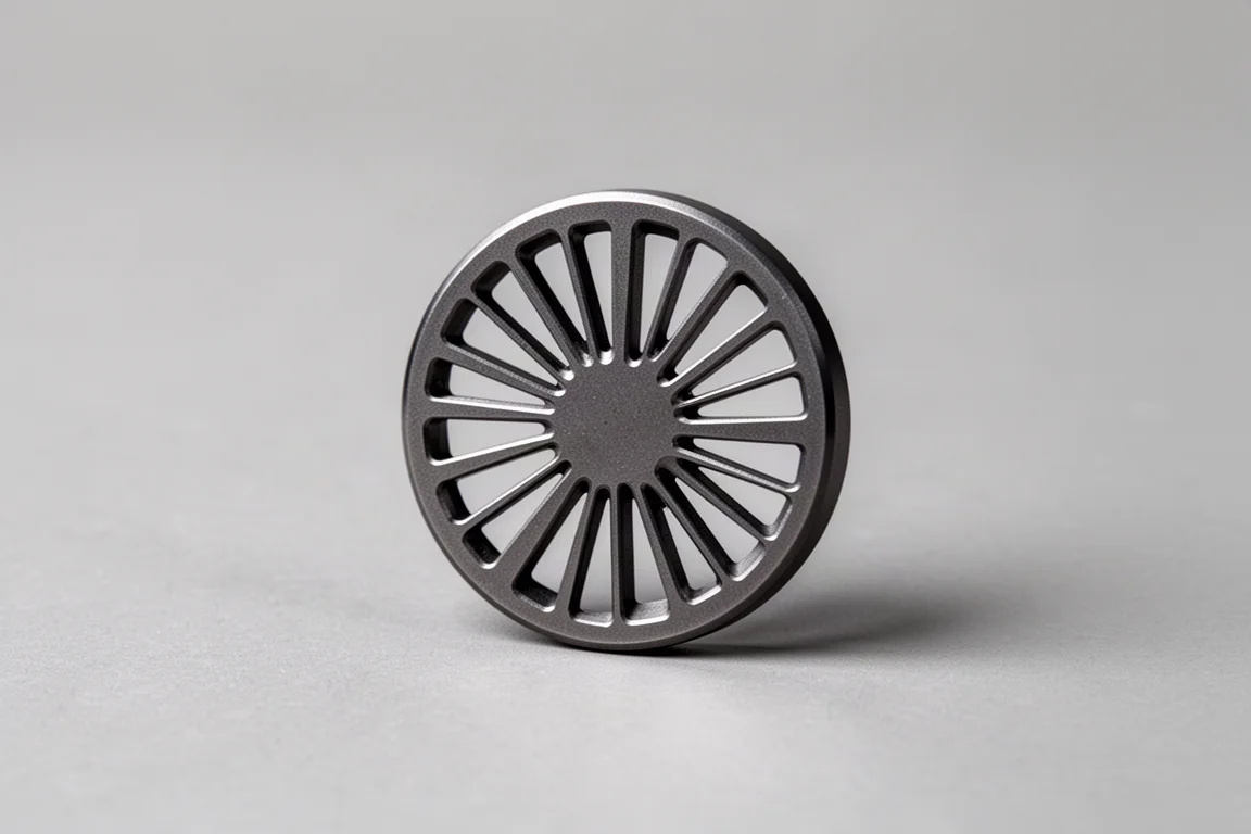 Billet Spin EDC Gambit Coin Two-Piece Zirconium Spyro Spoked product image