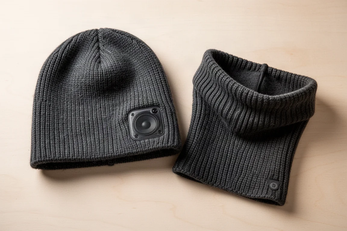 Bluetooth Knit Beanie with Neck Gaiter product image