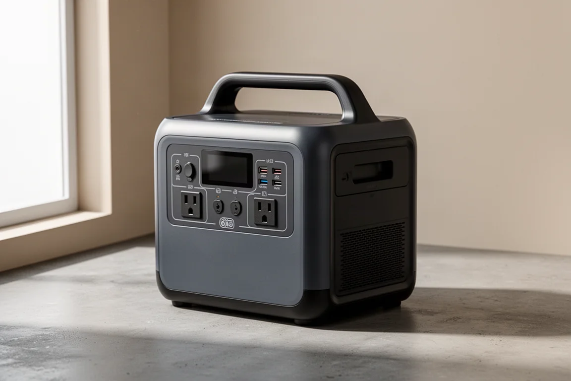 Bluetti Elite 300 portable power station on a concrete surface