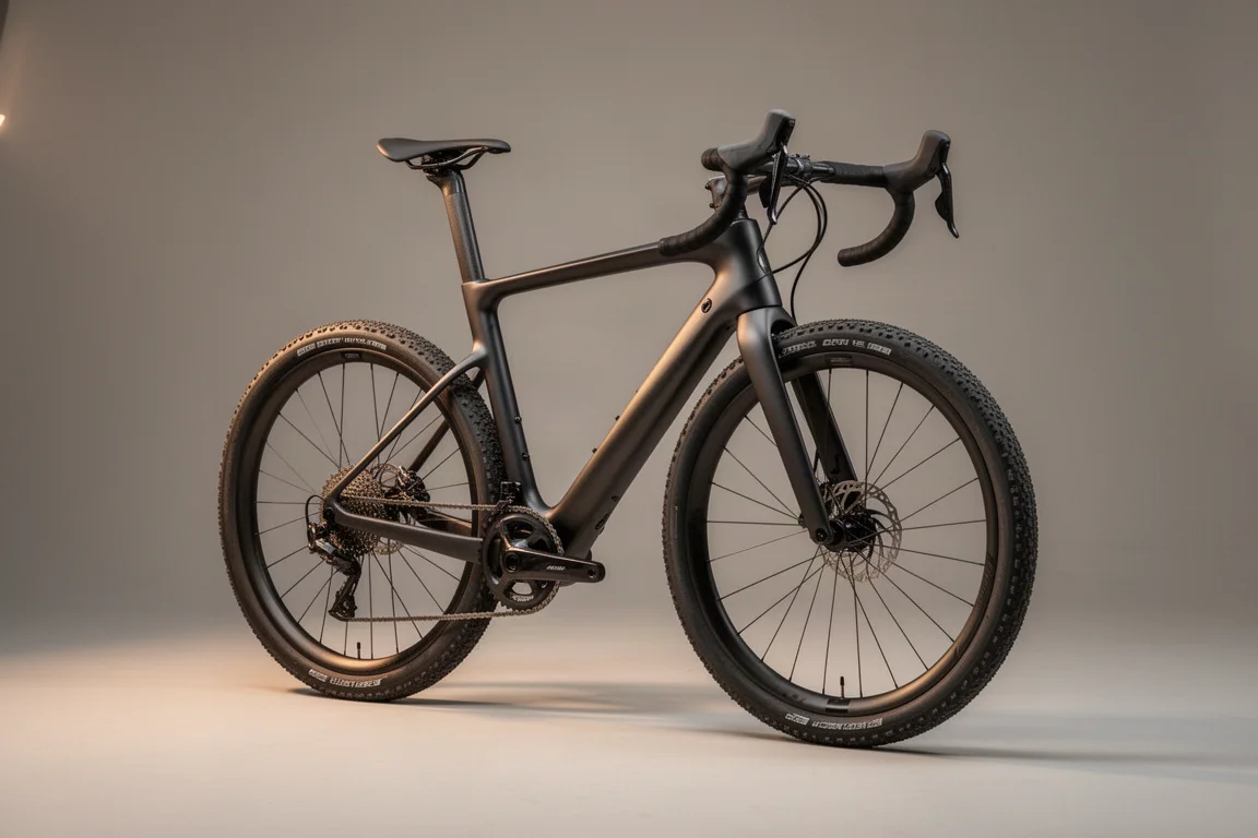BMC Kaius carbon gravelracefiets in een studio-opstelling
