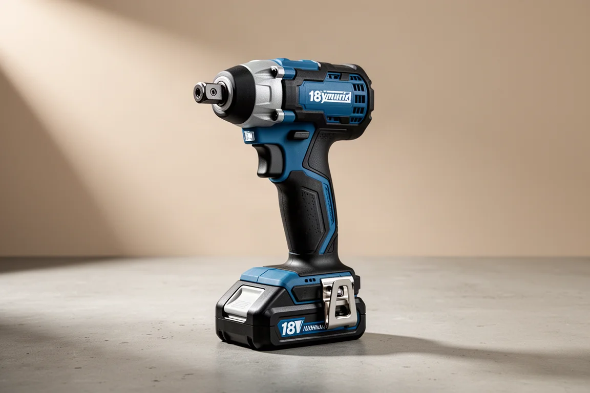 Bosch GDX 18V-1860 hybrid impact driver and wrench tool on concrete surface