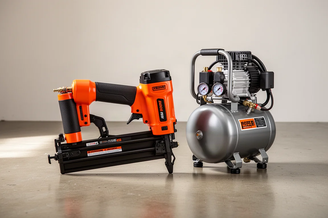 Bostitch Three Nail Gun and Pancake Compressor Kit product image
