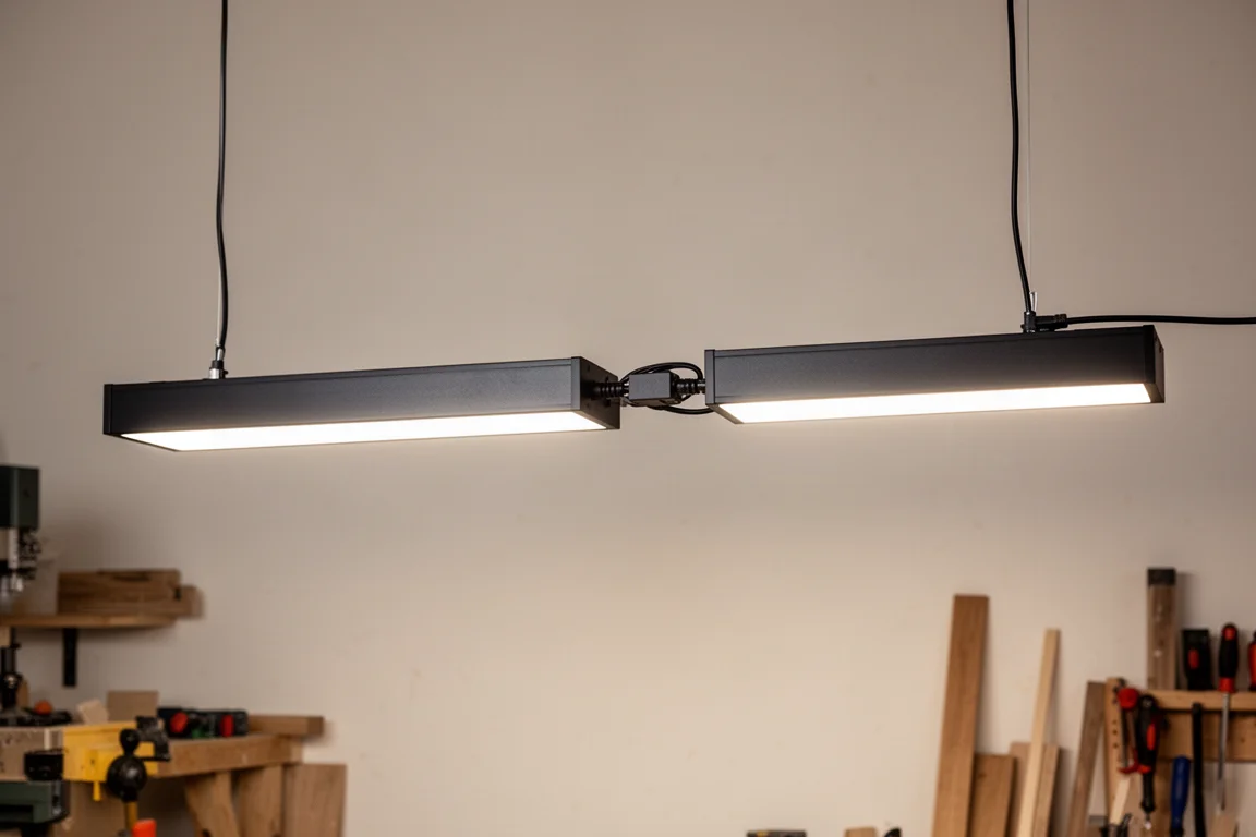 Braun 10,000 Lumen 4-Foot Linkable Diamond Plate LED Shop Light product image