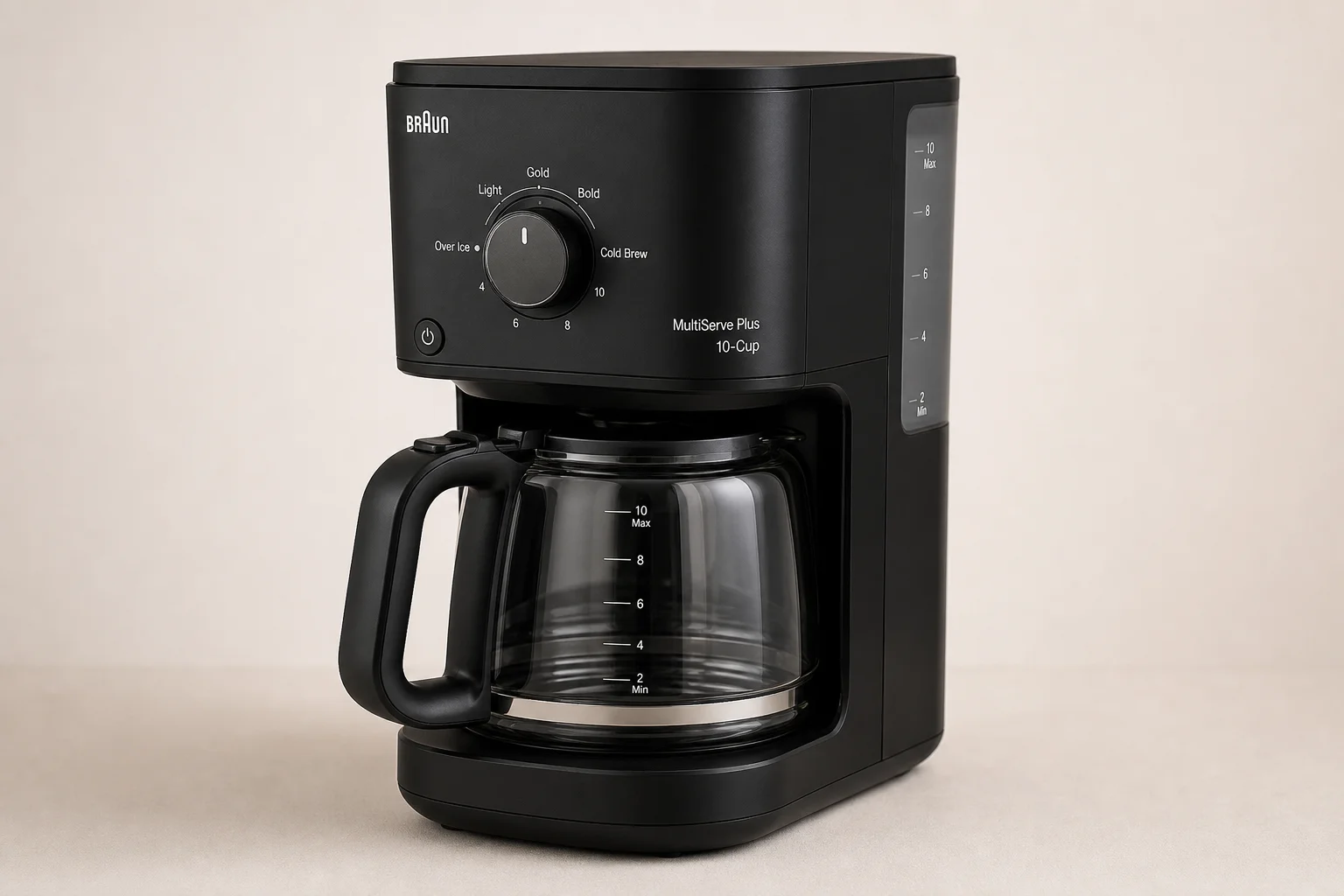 Seven coffee makers arranged on concrete surface representing different brewing styles
