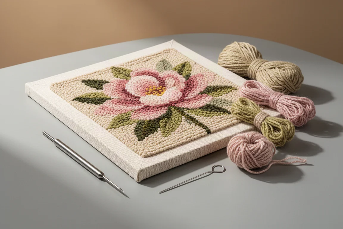 Bright Blossoms Punch Needle Kit product image