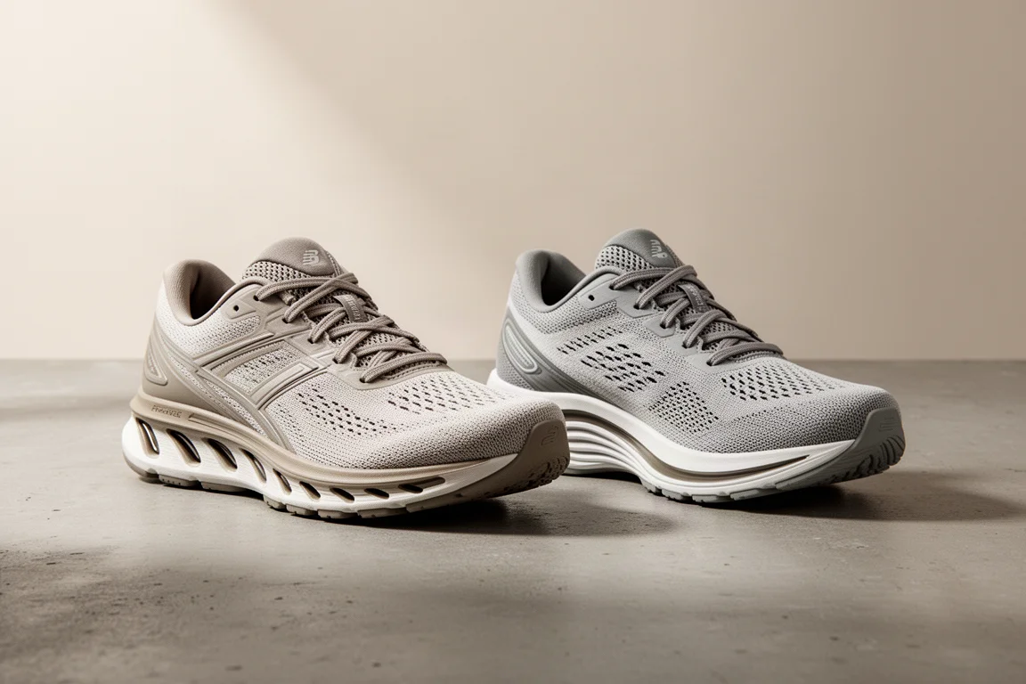 Brooks Adrenaline GTS 23 and Mizuno Wave Inspire 20 running shoes side by side