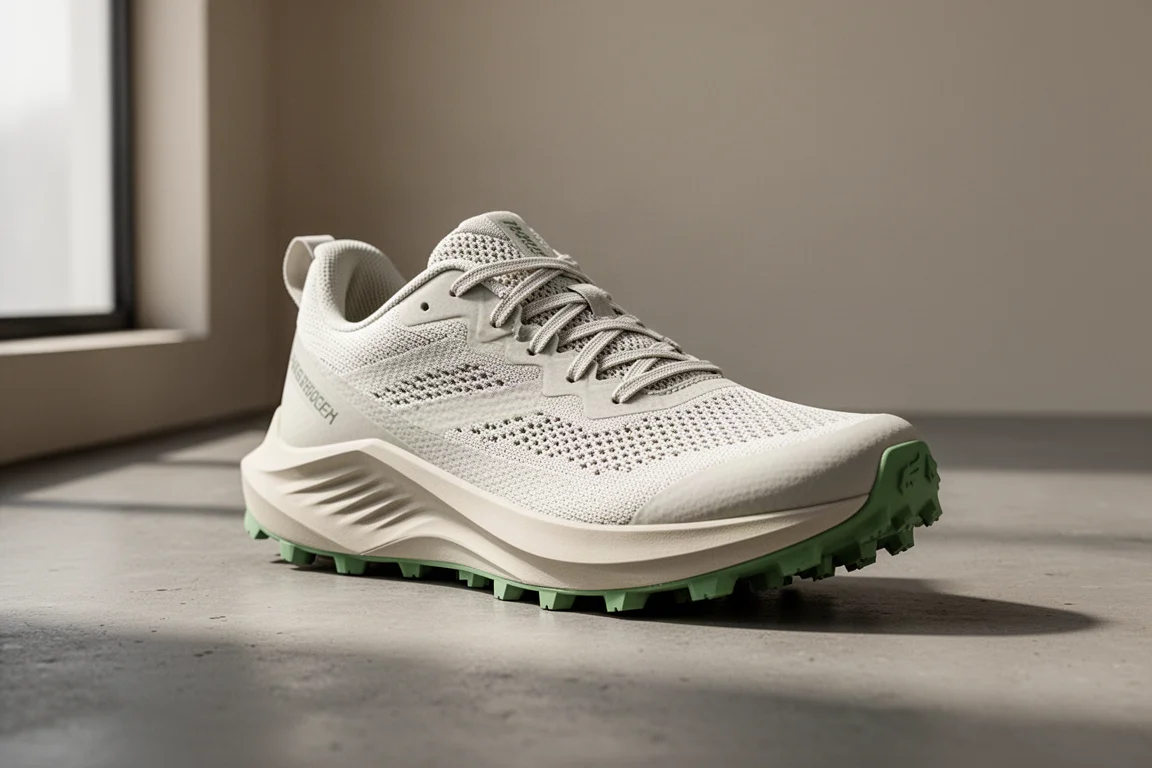 Brooks Catamount 4 trail running shoe at a three-quarter angle on concrete