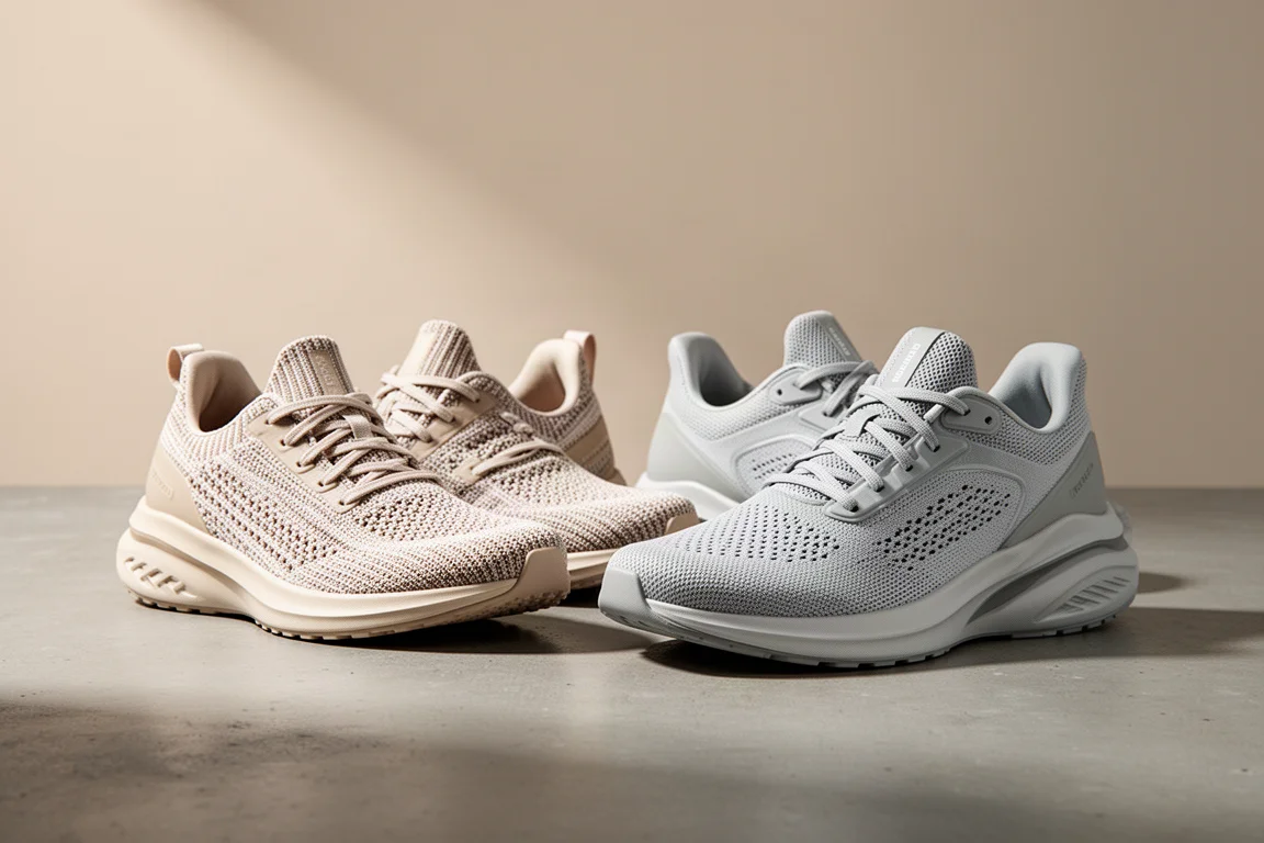 Scarpe da running Brooks Glycerin 21 e Ghost Max affiancate sul cemento