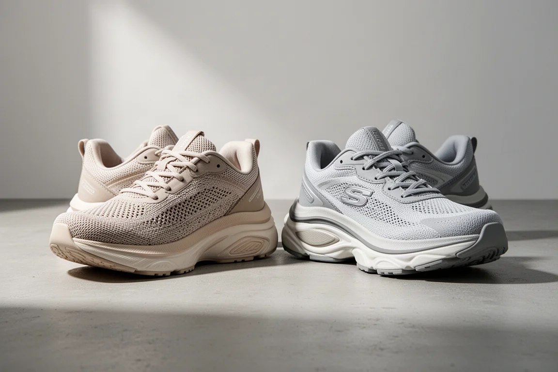Brooks Glycerin 21 and Saucony Triumph 22 running shoes side by side on concrete