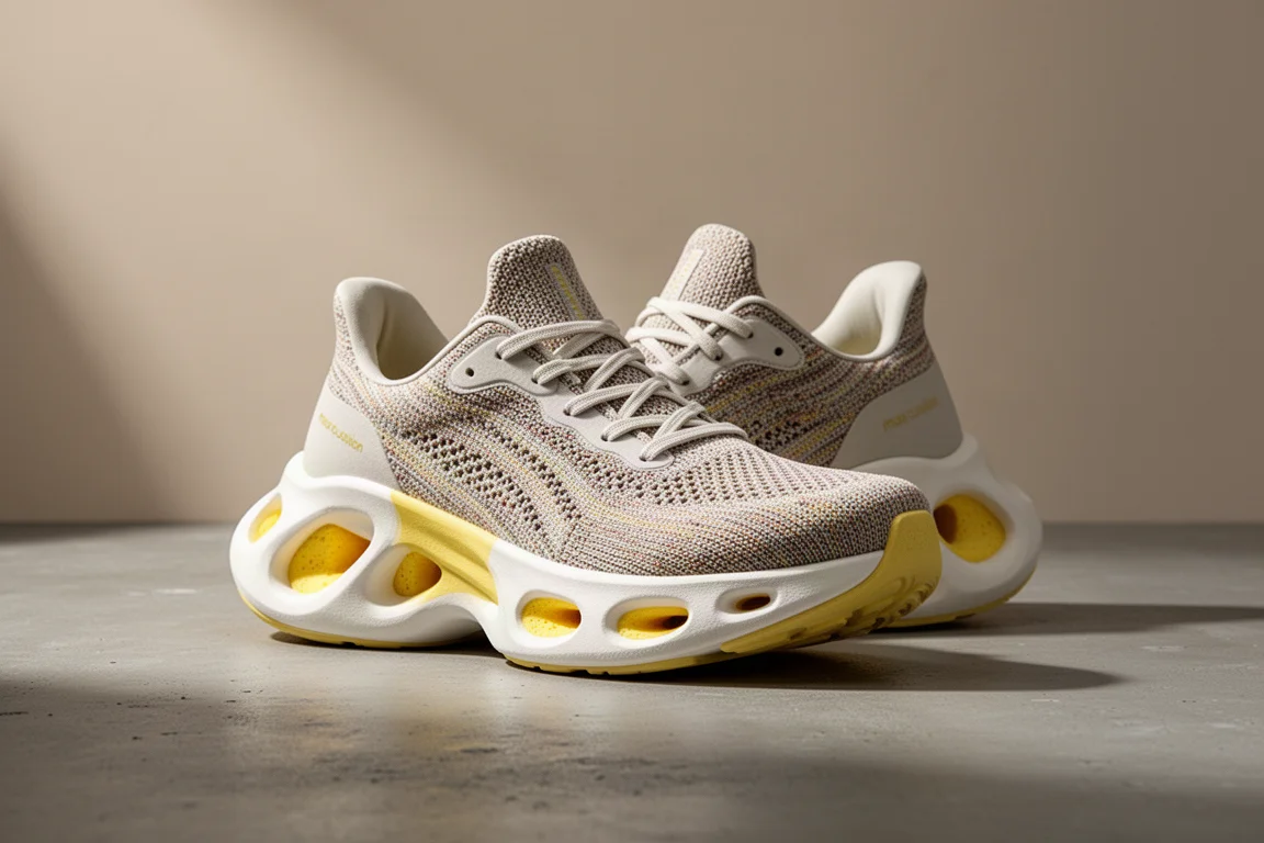 Brooks Glycerin 23 跑鞋以四分之三視角呈現於水泥地面