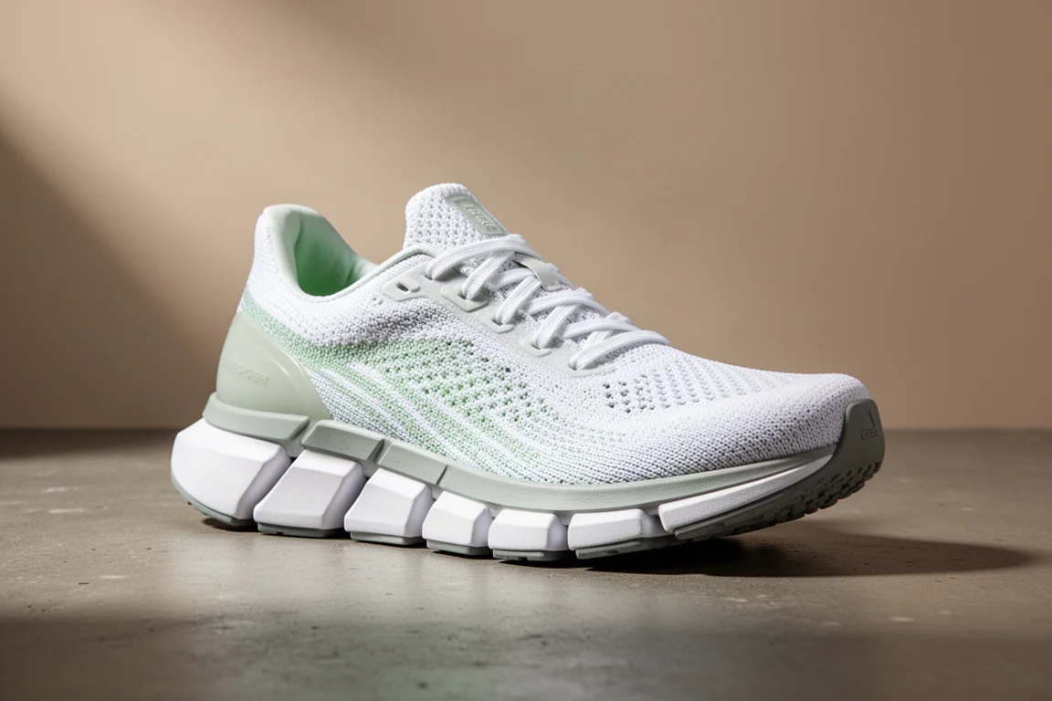 Brooks Glycerin Flex cushioned running shoe with flex groove midsole on concrete surface