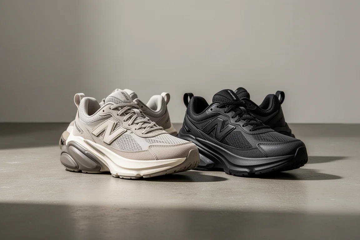 Brooks Glycerin Max and Puma MagMax Nitro max-cushion running shoes side by side on concrete