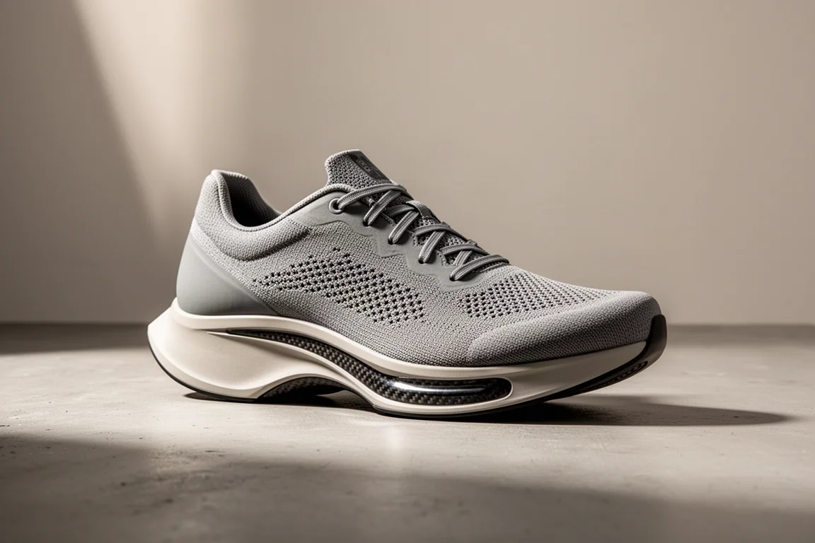 Brooks Hyperion Elite 3 carbon racing shoe in three-quarter profile on a grey backdrop