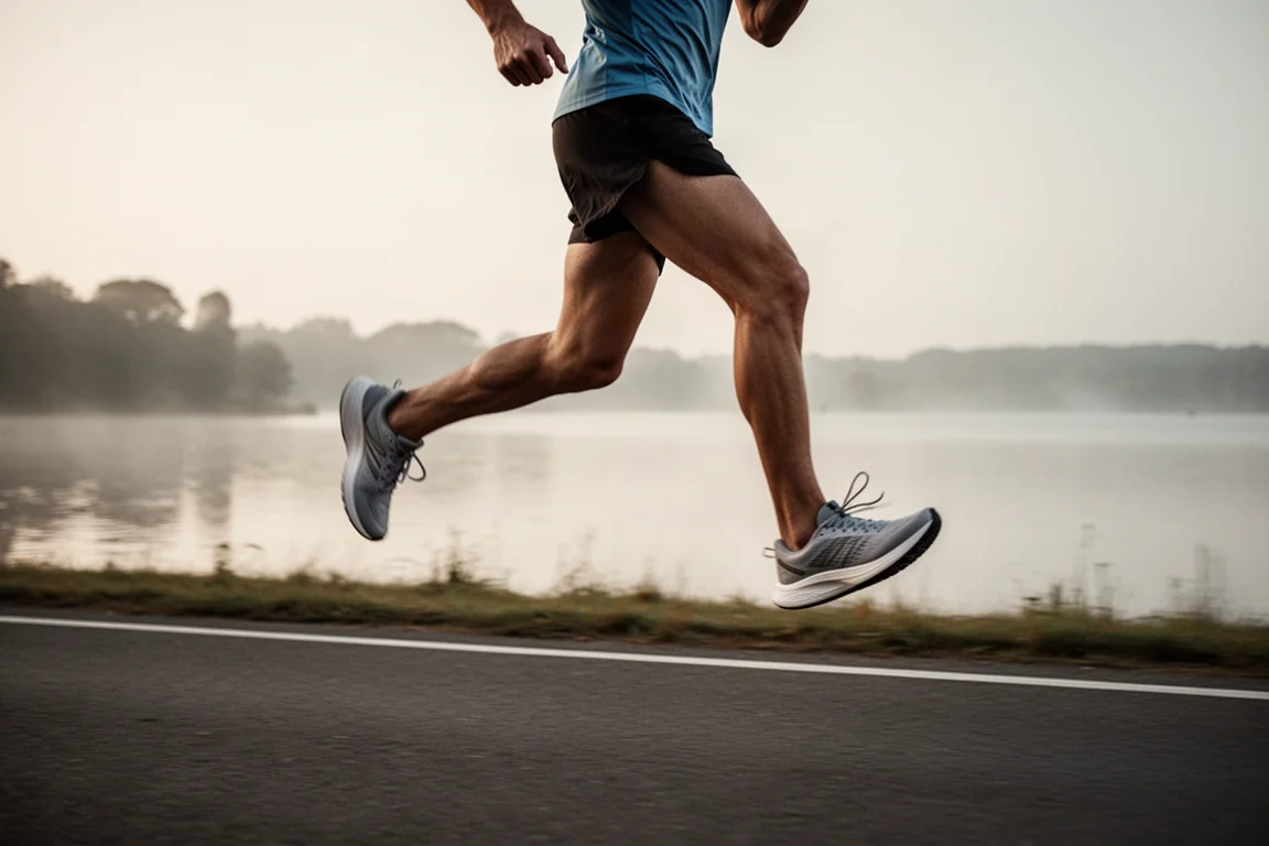 Running shoe outsole after a long run showing even rubber wear
