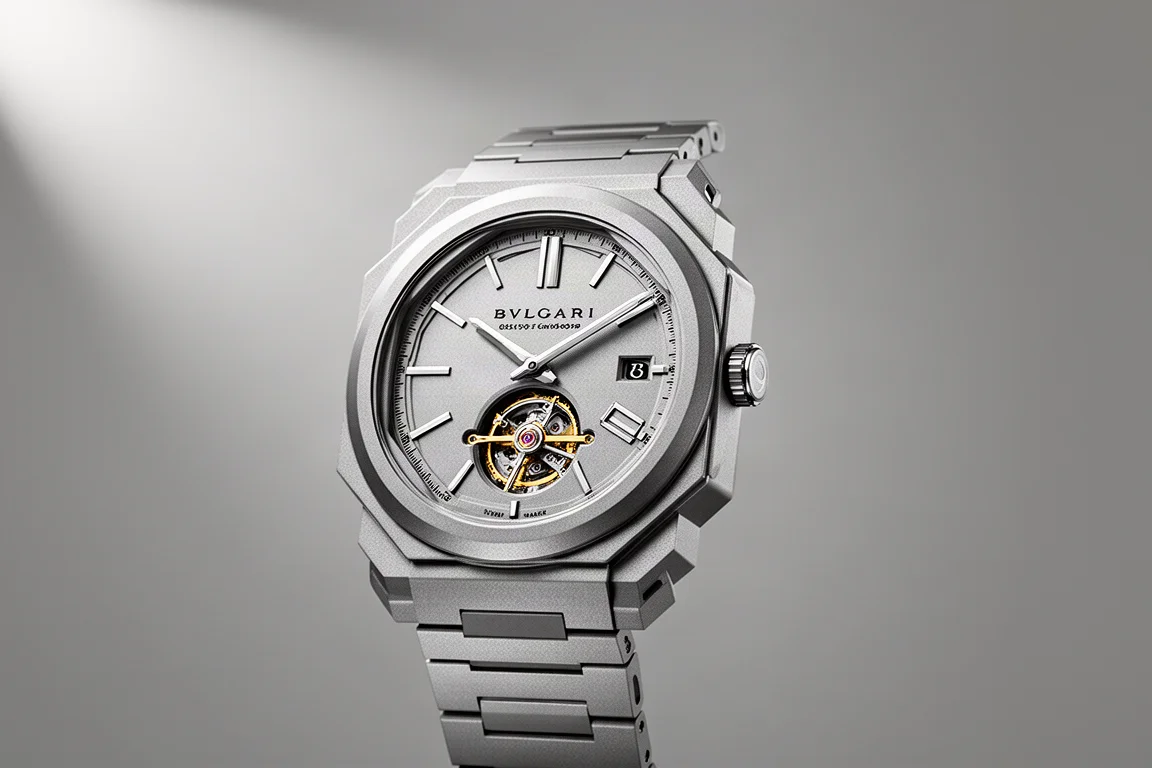 Selection of luxury wristwatches arranged on a dark slate surface