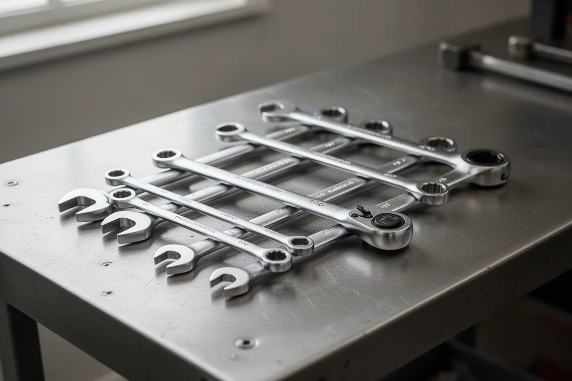 Capri Double-Sided Flex Head Ratcheting Wrench Set product image