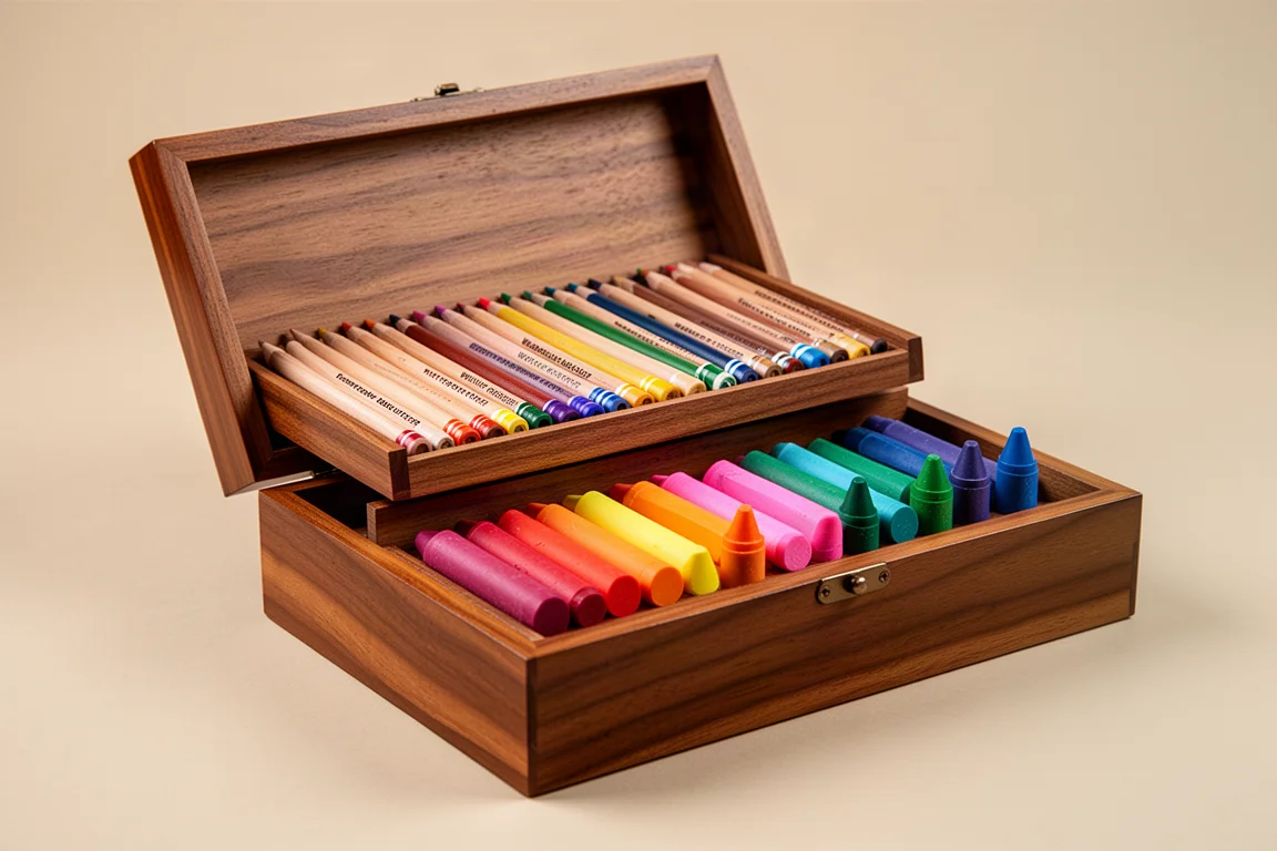 Caran d'Ache Wooden Box Set of 30 Prismalo and 40 Neocolor product image