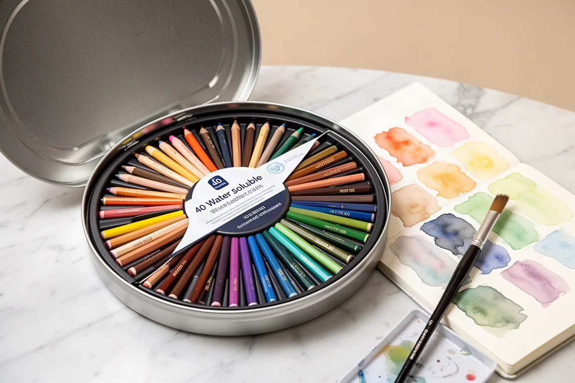 Caran d'Ache Swiss Color Water-Soluble Pencils 40 Set product image