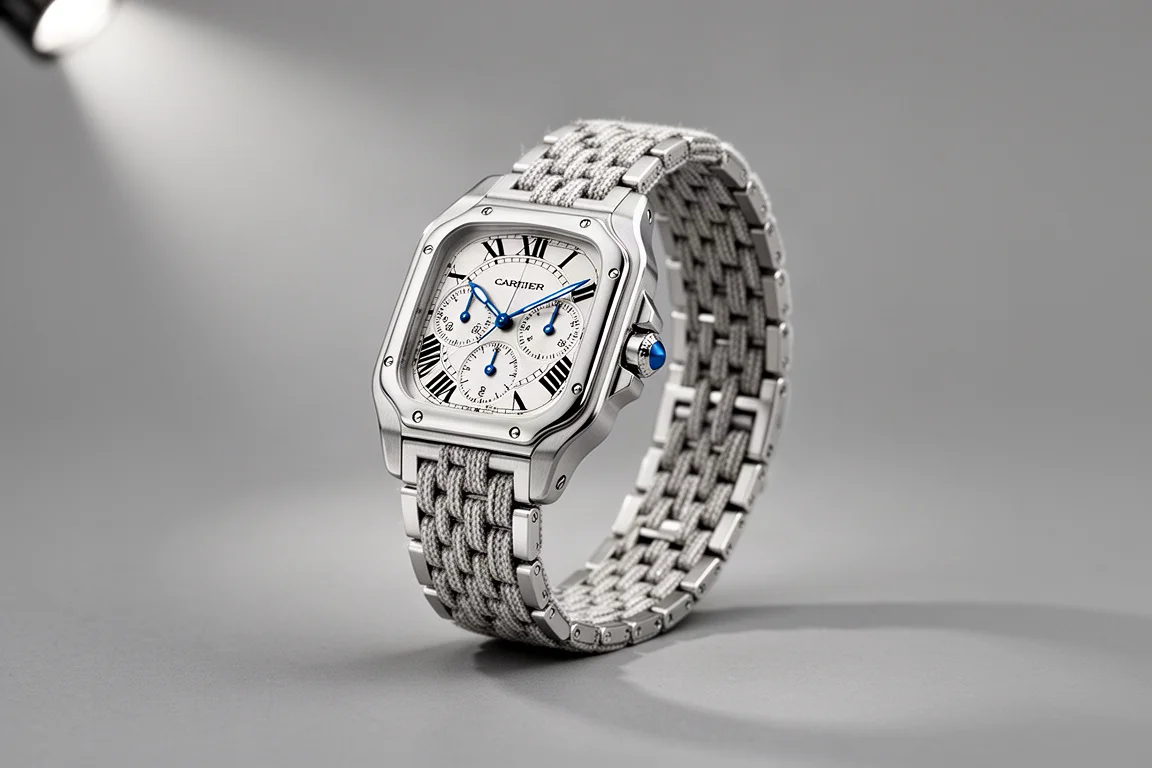 Selection of luxury wristwatches arranged on a dark slate surface