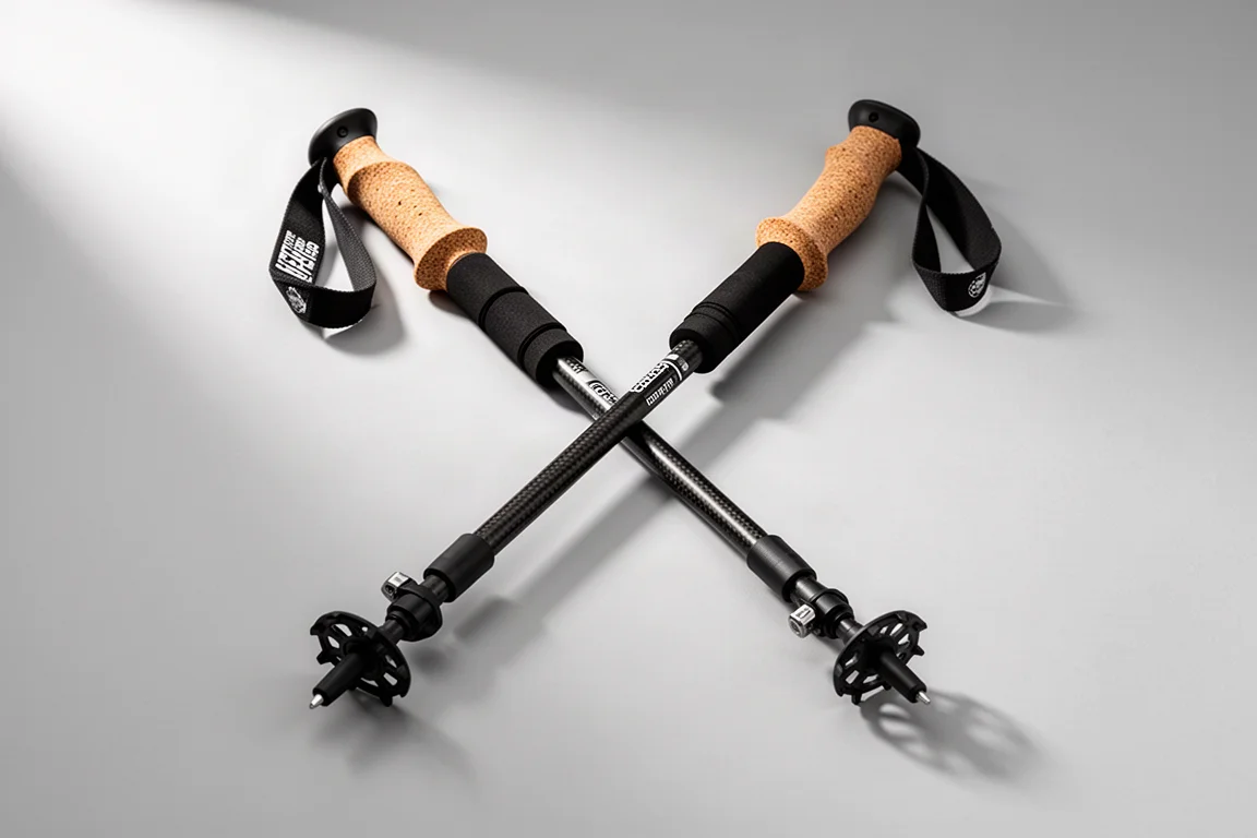Cascade Mountain Tech Carbon Fiber Cork Trekking Poles product image