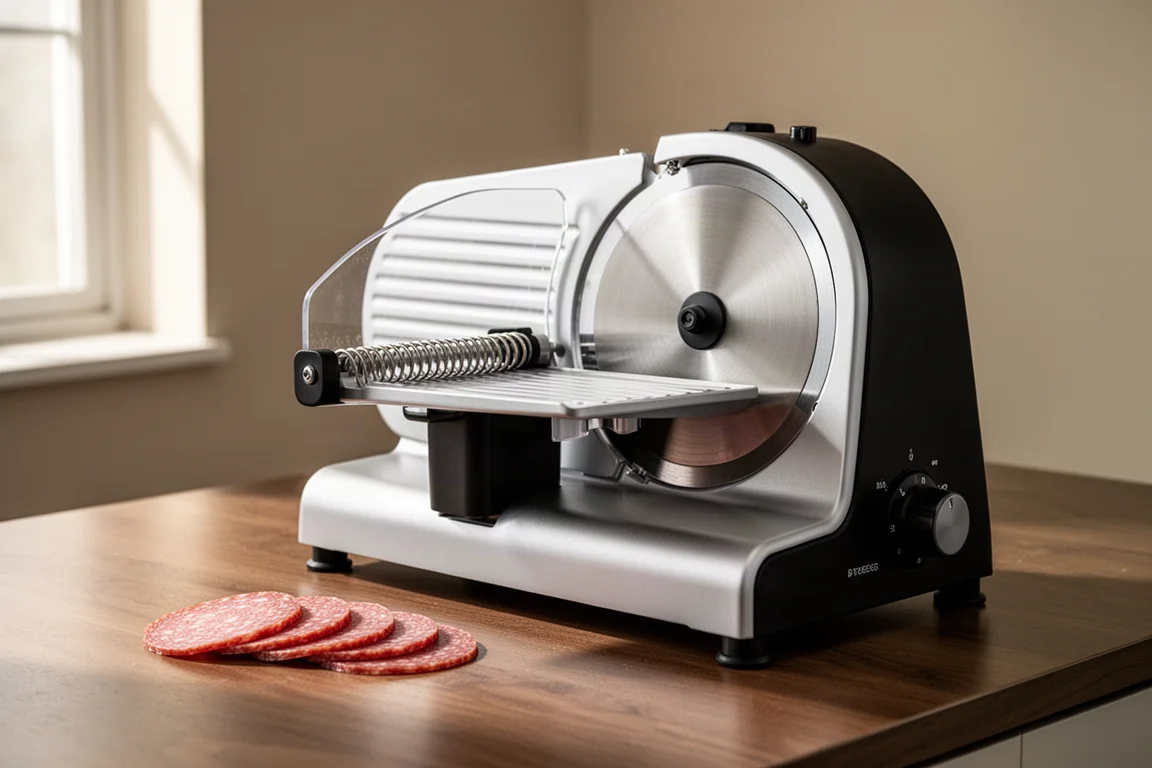 Recensione Caterlite Meat Slicer: un'affettatrice da gastronomia che lavora sodo per il suo prezzo immagine di copertina