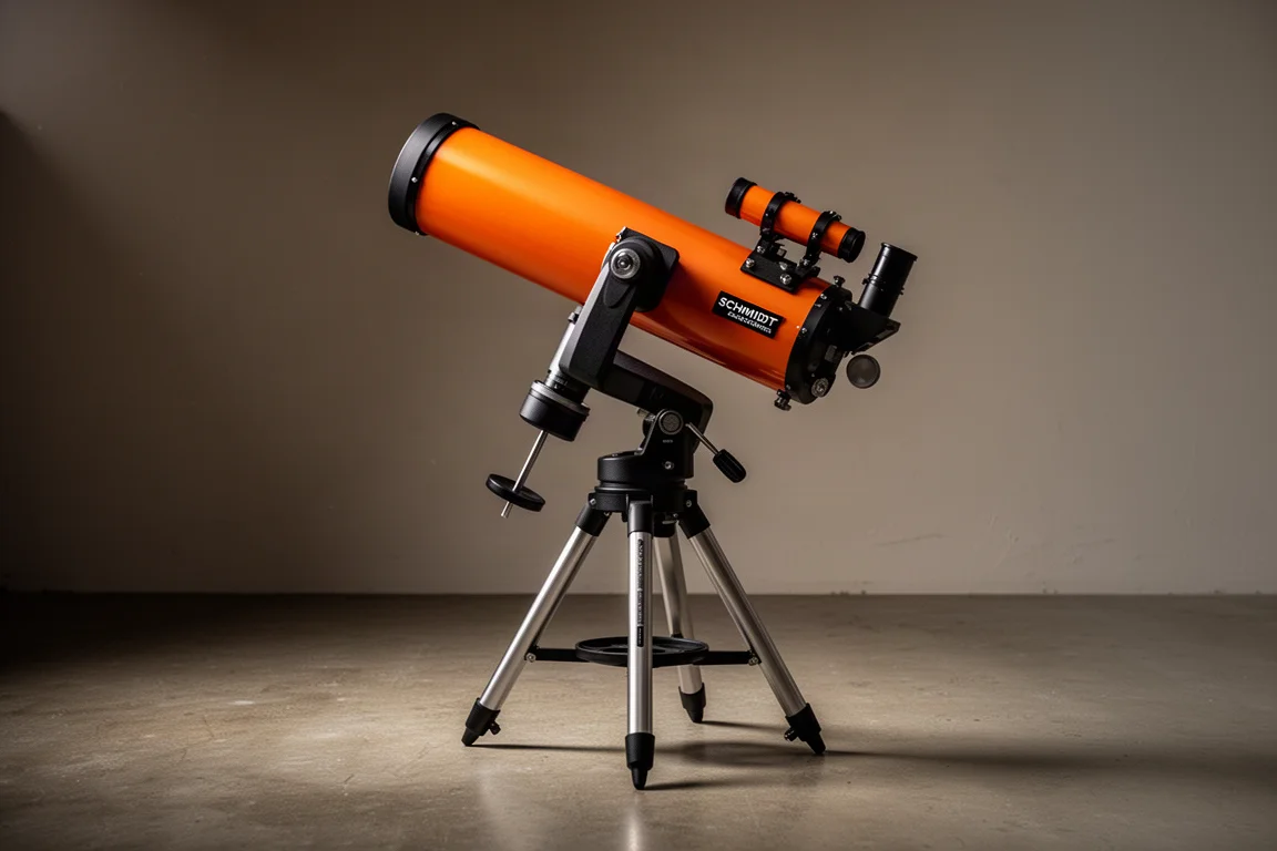 架設於三腳架雲台上的 Celestron NexStar 8SE 施密特蓋賽格林望遠鏡