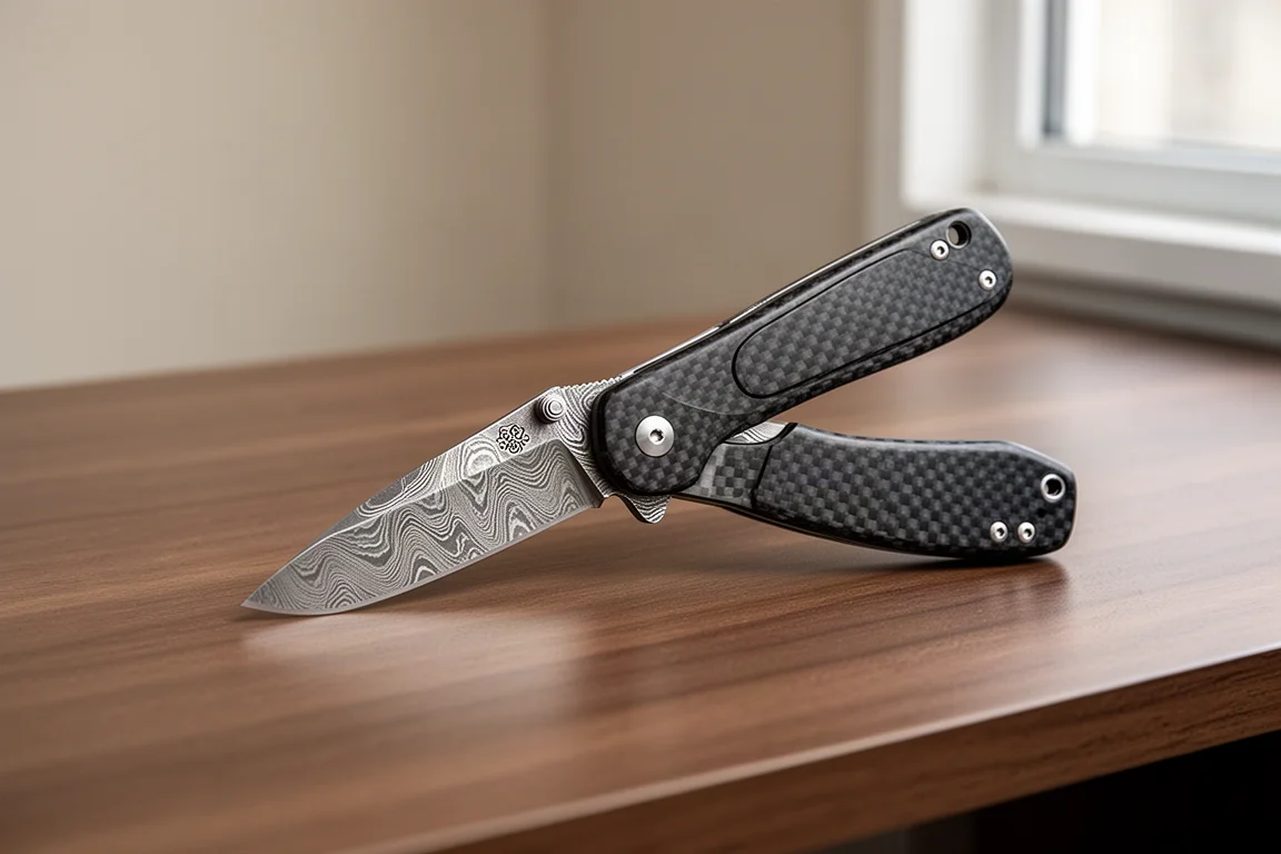 CIVIVI Elementum Slip Joint (Damascus Carbon Fiber) product image