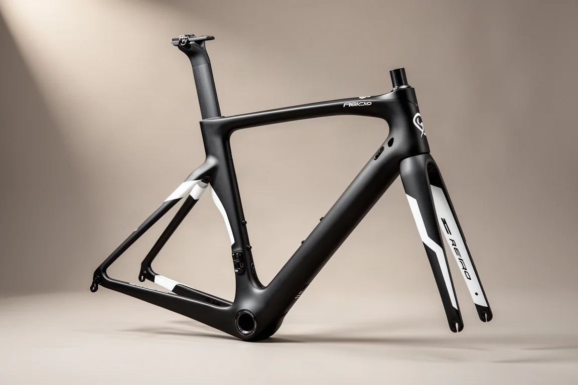 Colnago C68 racefietsframe met matzwarte afwerking en witte accenten