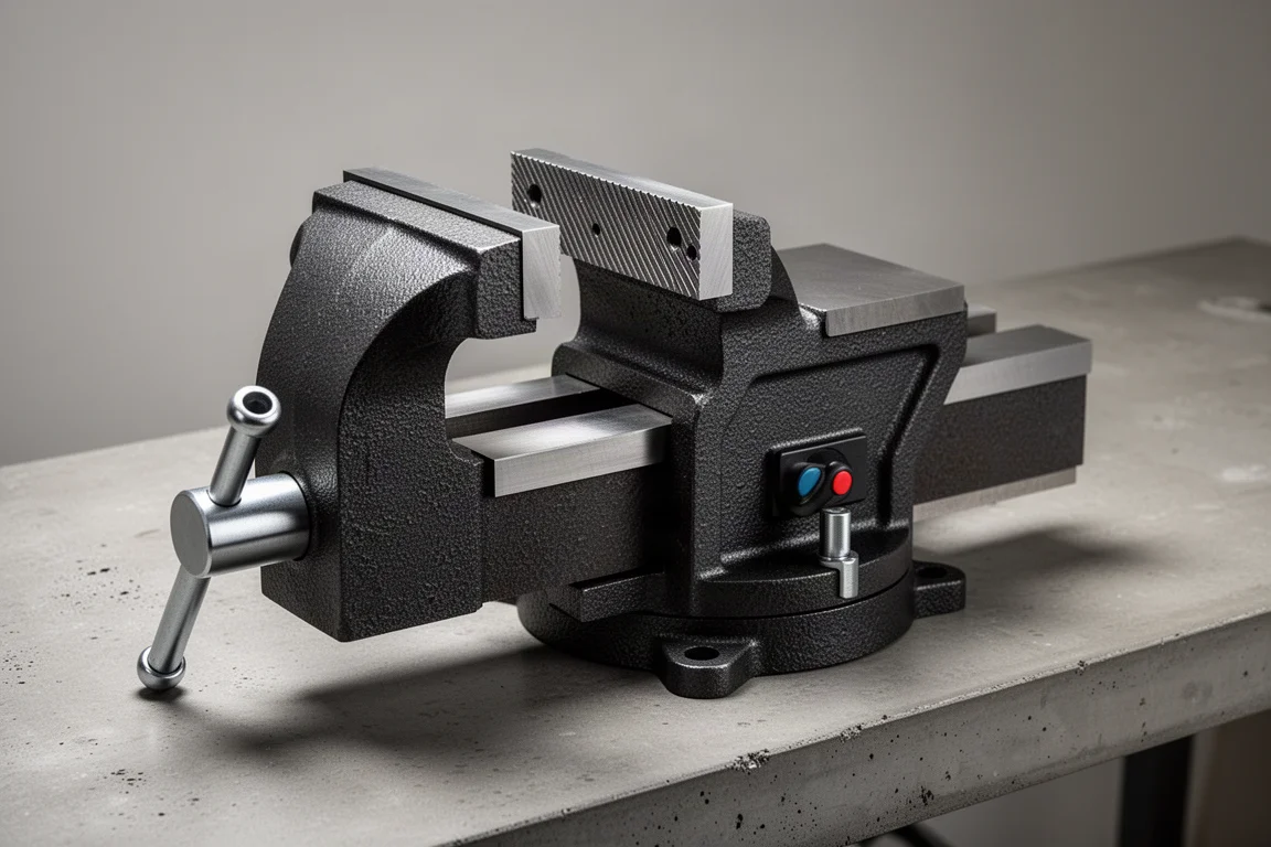Cosmos Industrial Push Button Quick Positioning Bench Vise product image