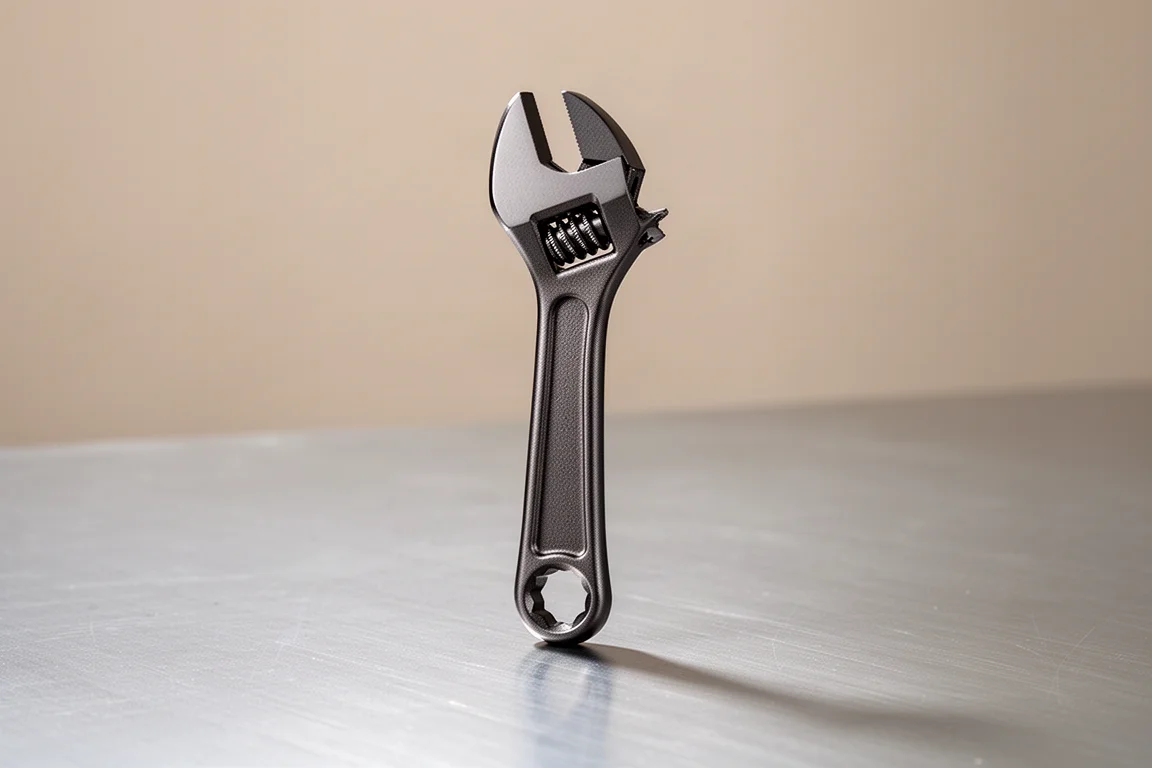 County 4-Inch Titanium Adjustable Wrench product image