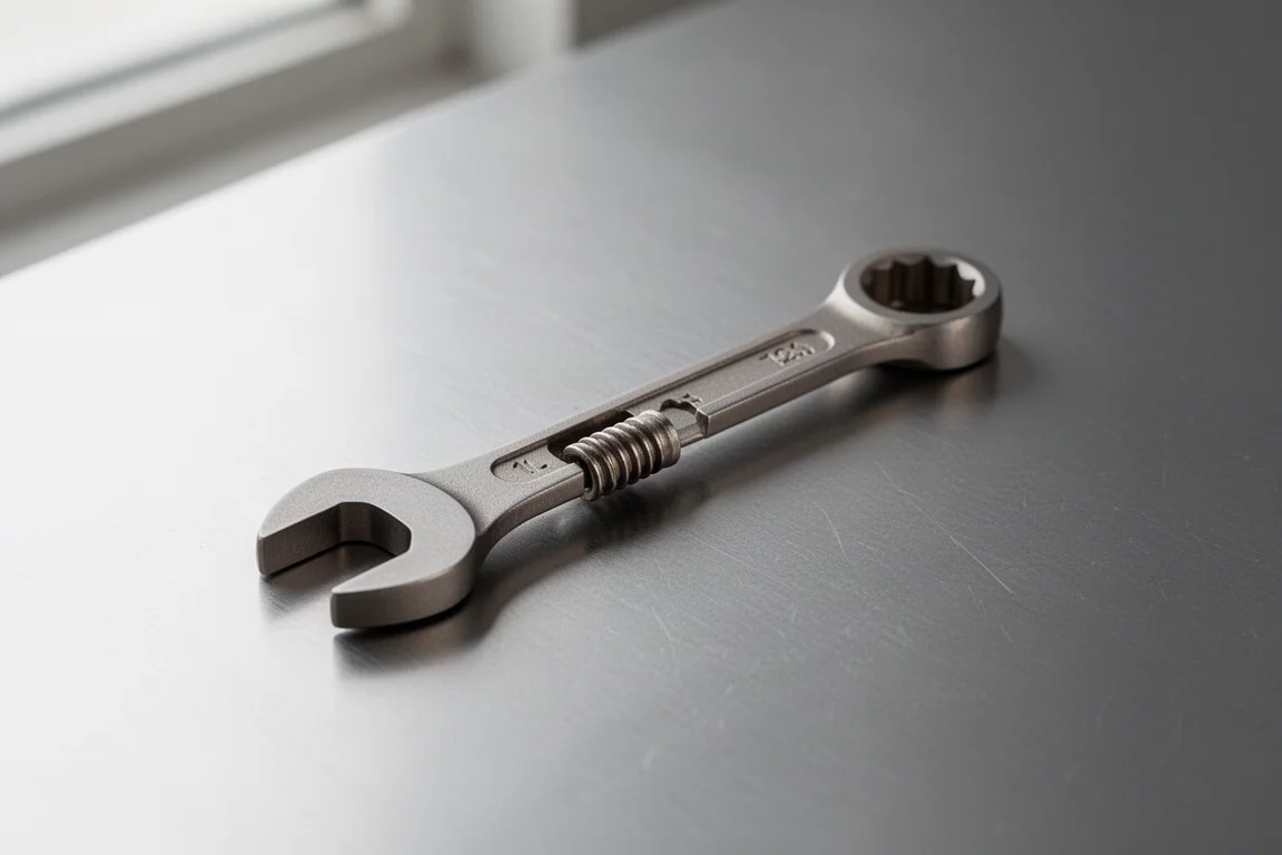 County Comm 3-Inch Titanium Adjustable Wrench product image