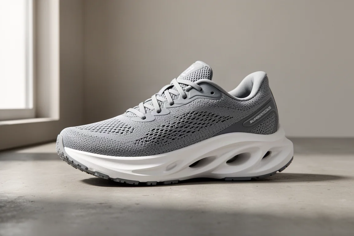 Craft Nord Light Ultra Laufschuh auf einer Betonoberfläche