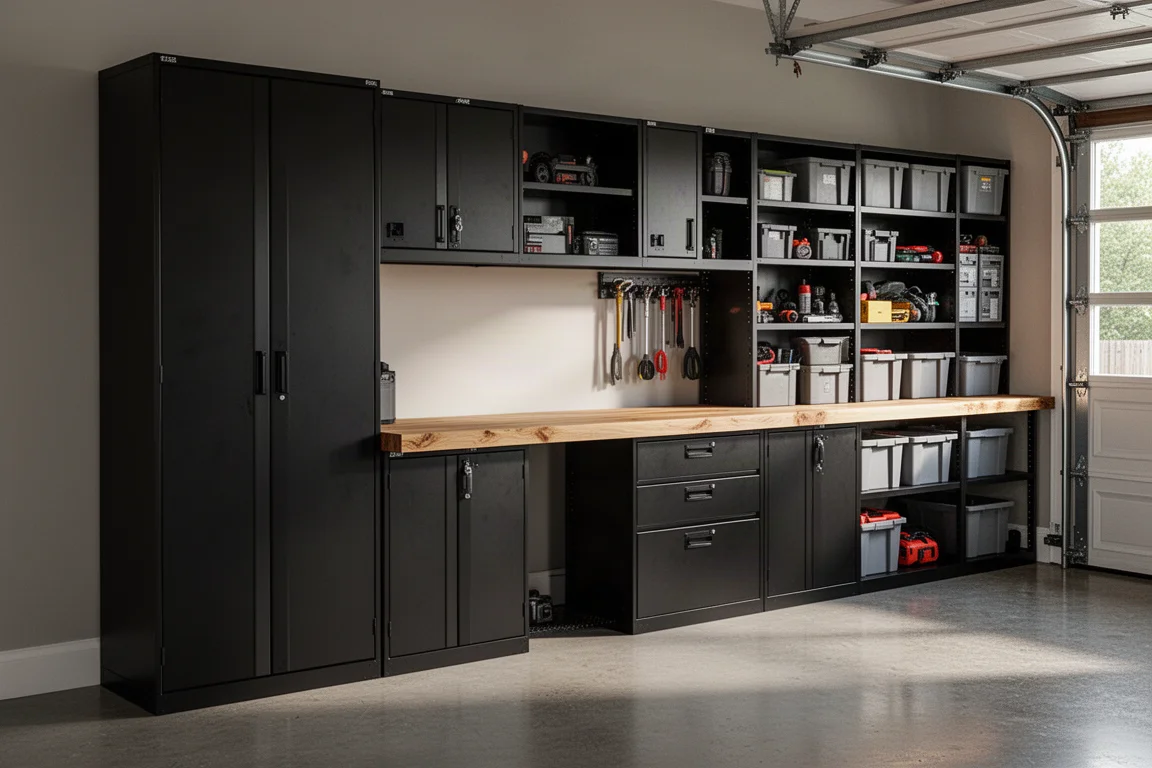 Recensione del sistema di stoccaggio in metallo Craftsman 126 in: una soluzione per l'organizzazione del garage che funziona davvero immagine di copertina