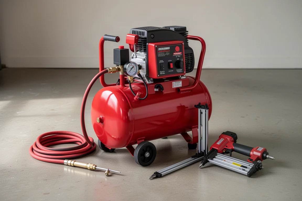 Craftsman Pancake Compressor with Brad and Pin Nailer Bundle product image