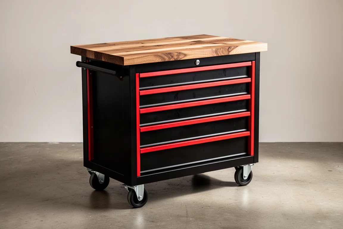 Craftsman Toolbox with Wood Top product image