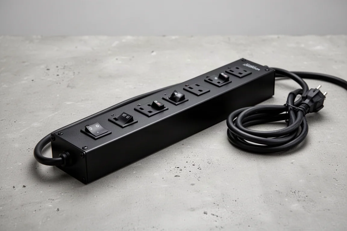 CRST 6-Outlet Heavy-Duty Metal Power Strip product image