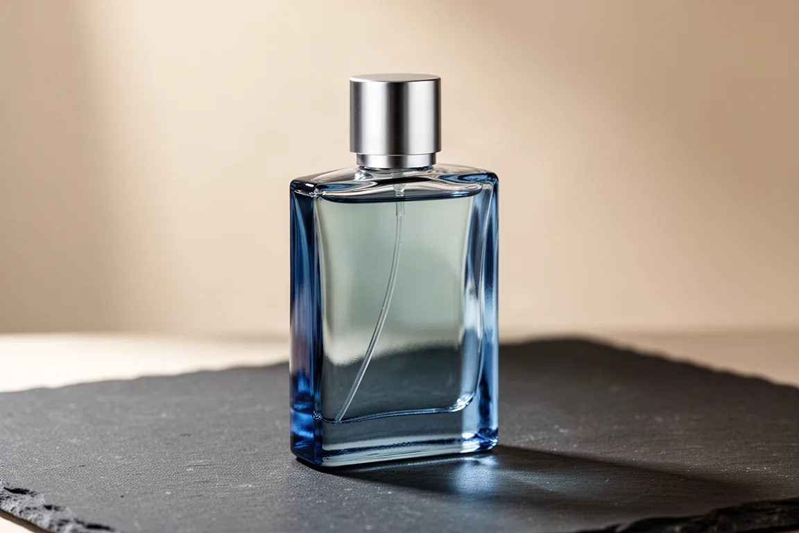Gillette Flare Tip刮鬍刀、Arko刮鬍皂罐和Davidoff Cool Water瓶置於混凝土表面上