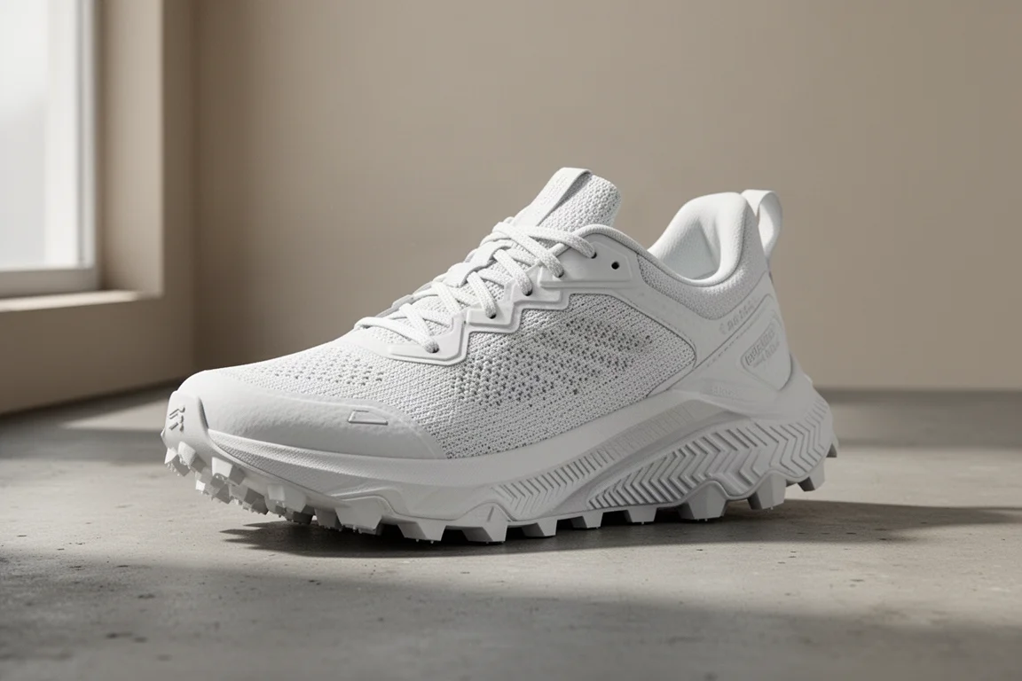Decathlon Evadict MT Cushion 2 trail running shoe on a concrete surface